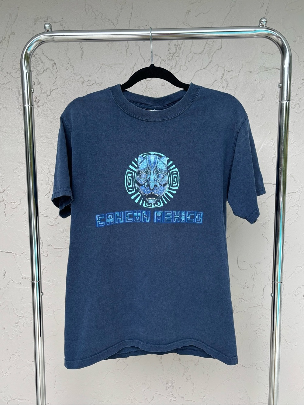 Navy Graphic Tee - Cancun Mexico